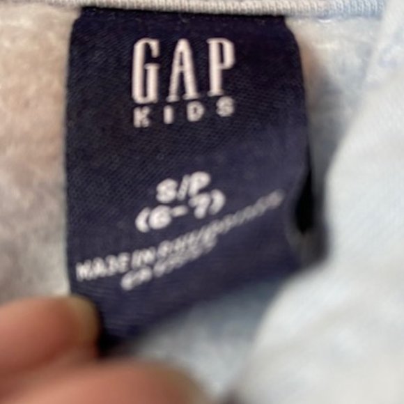 Gap Soft Plush Hoodie Baby Blue Child Size Small NWT - Picture 5 of 10